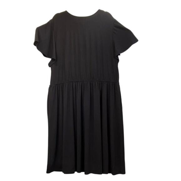 Lane Bryant Womens Black 26/28 Pullover V Neck Pockets Office Wear Dress - Picture 2 of 7